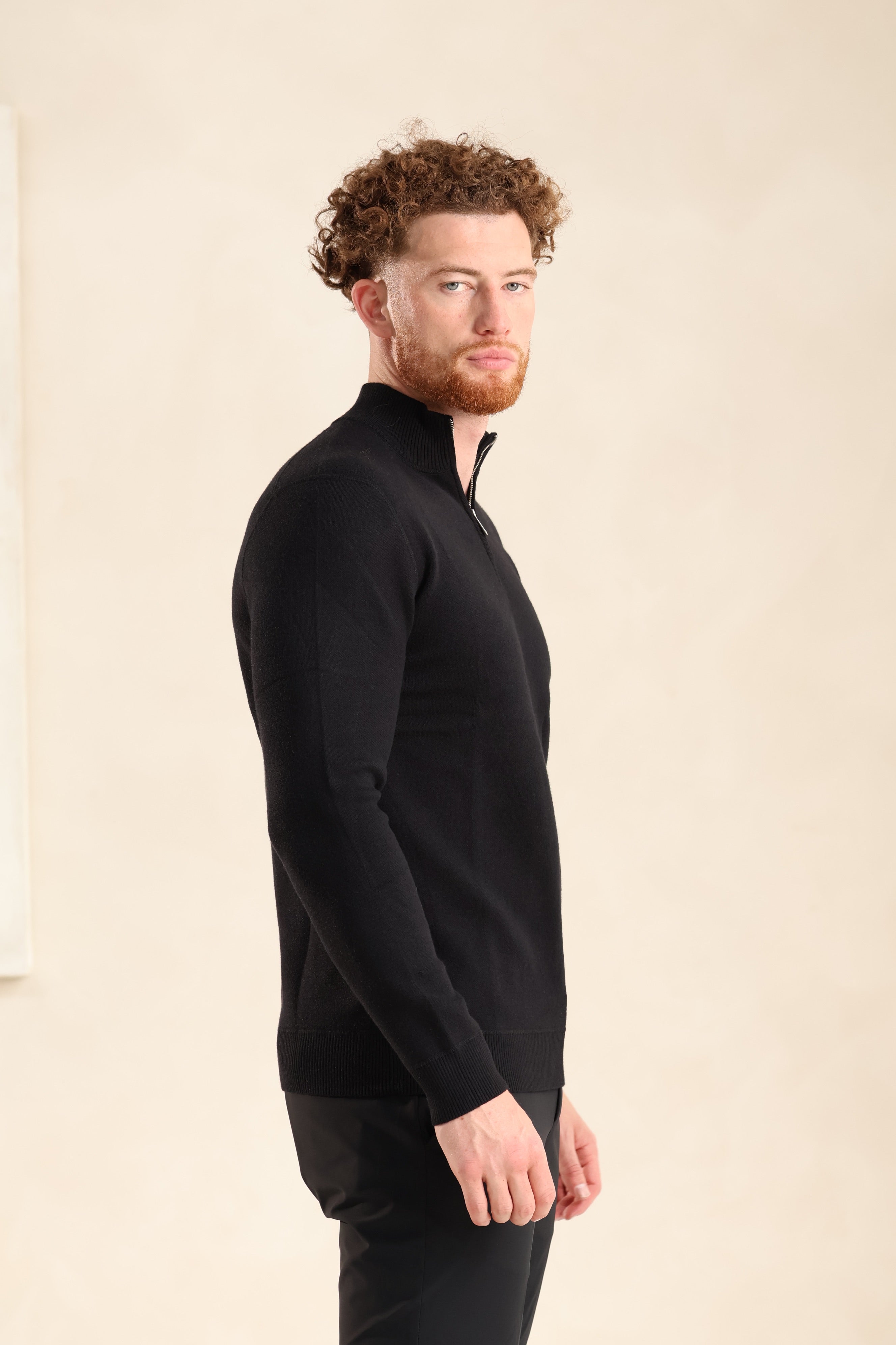 SOFT TOUCH KNIT HALF-ZIP