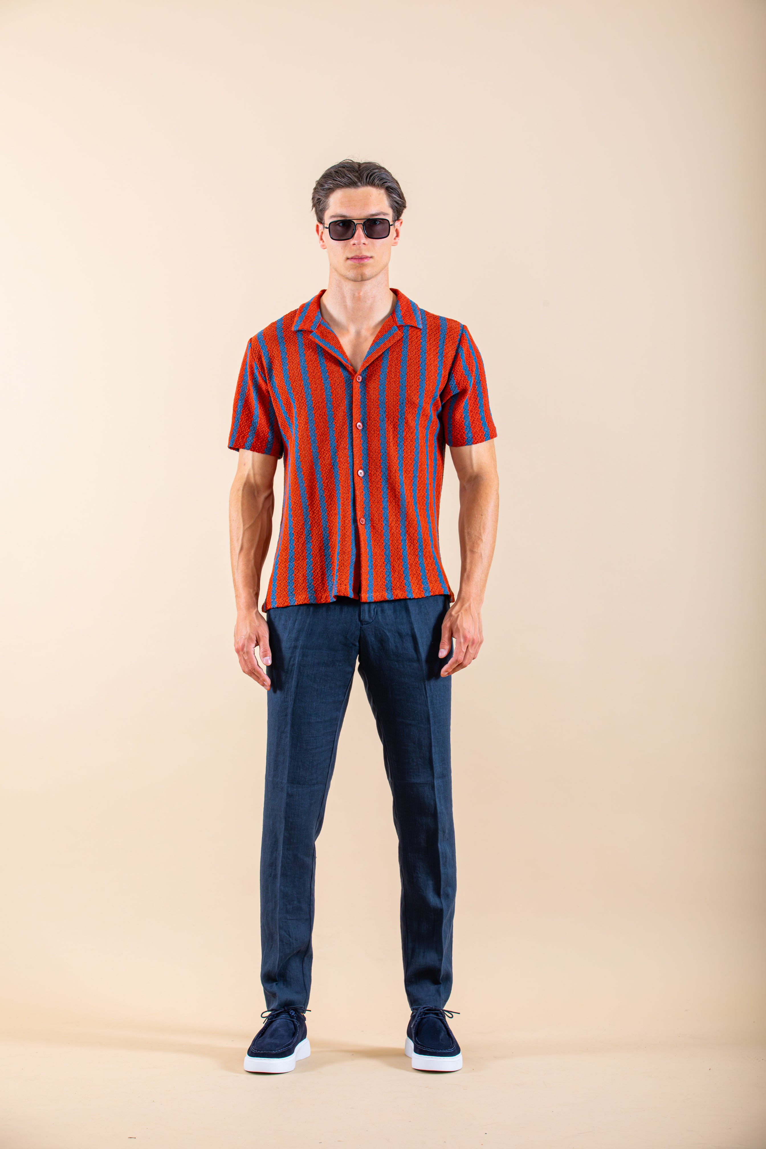 Linnen Beach Overhemd Shortsleeve