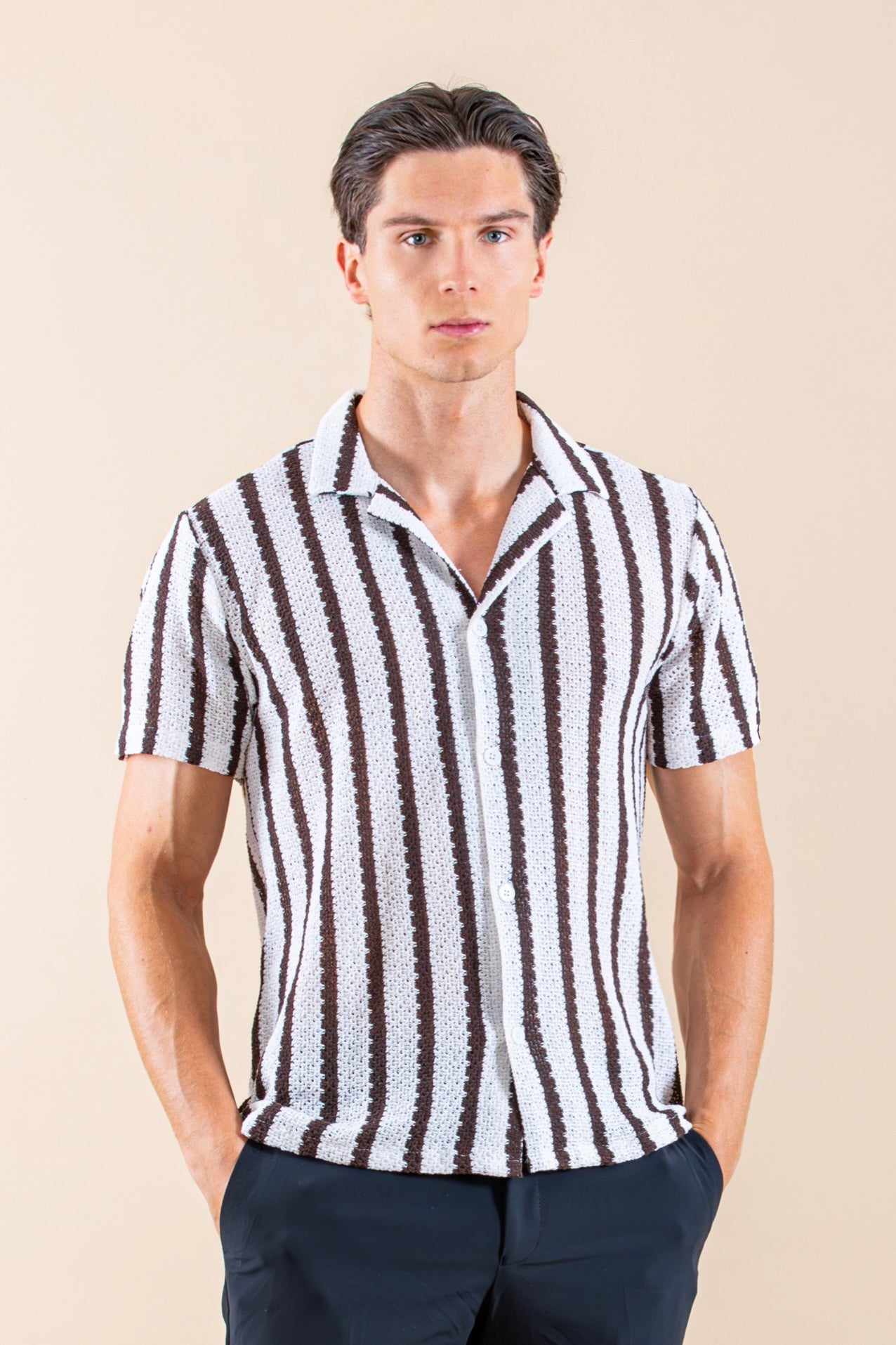 Linnen Beach Overhemd Shortsleeve
