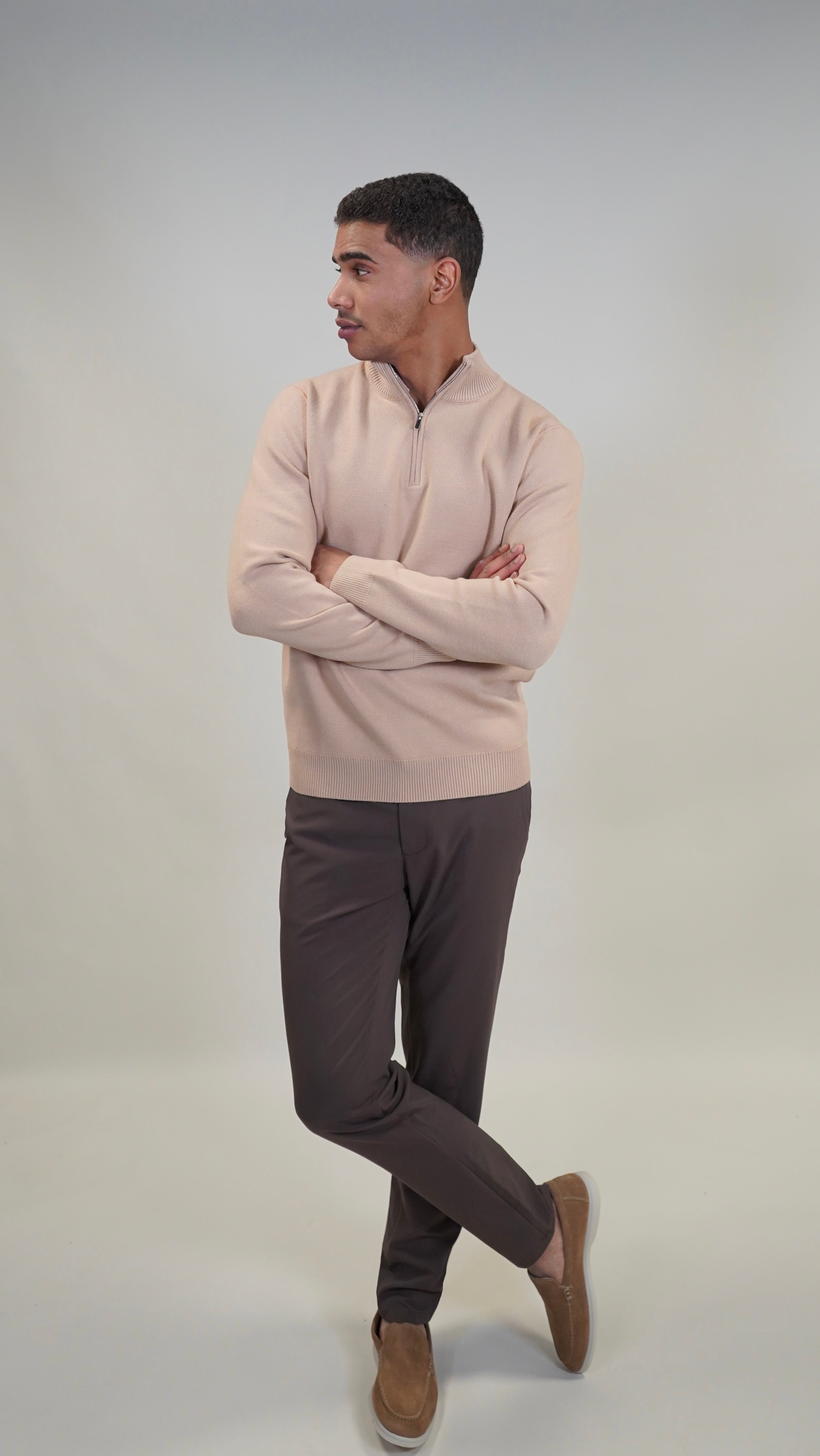 SOFT TOUCH KNIT HALF-ZIP