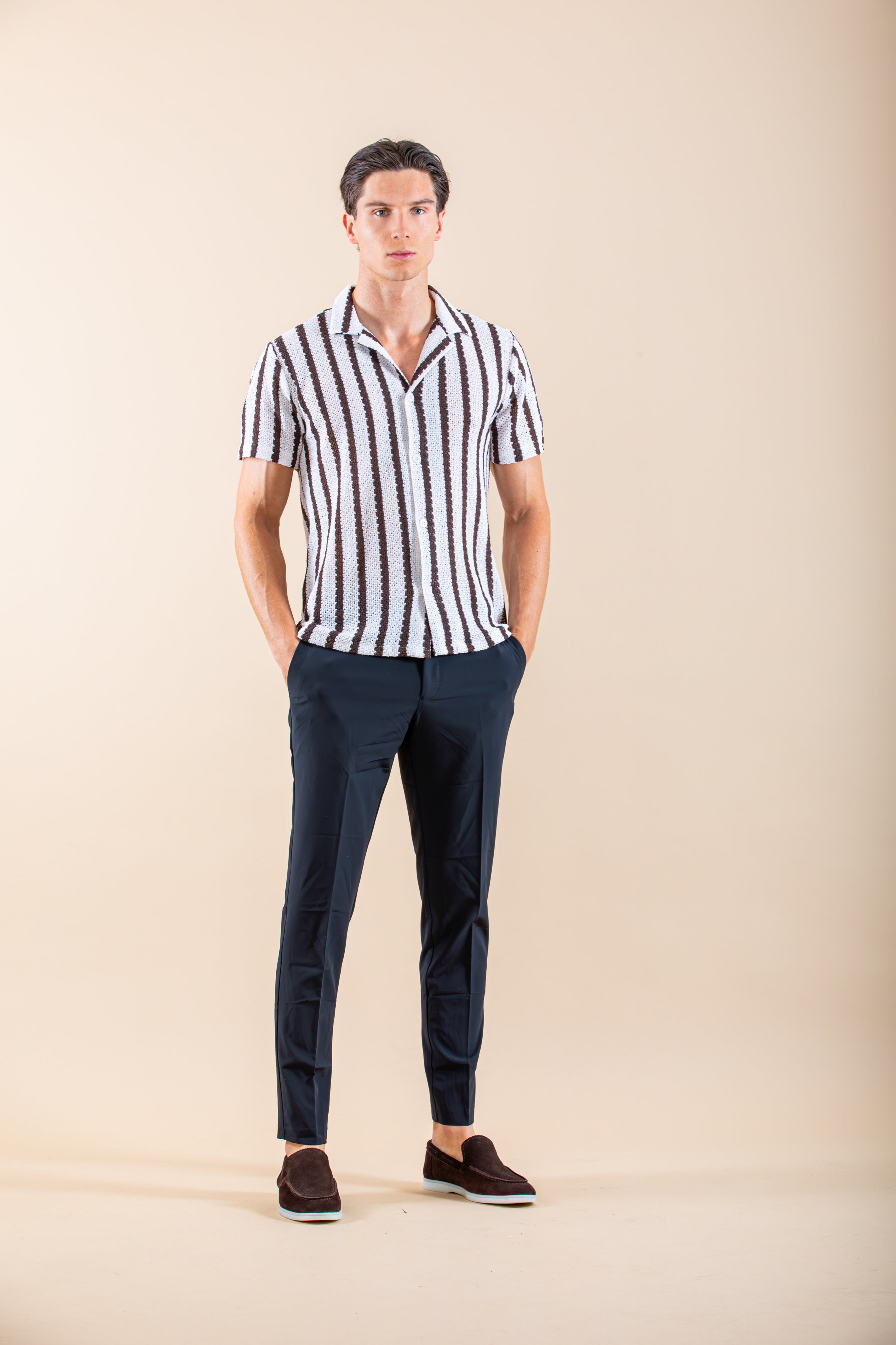 Linnen Beach Overhemd Shortsleeve