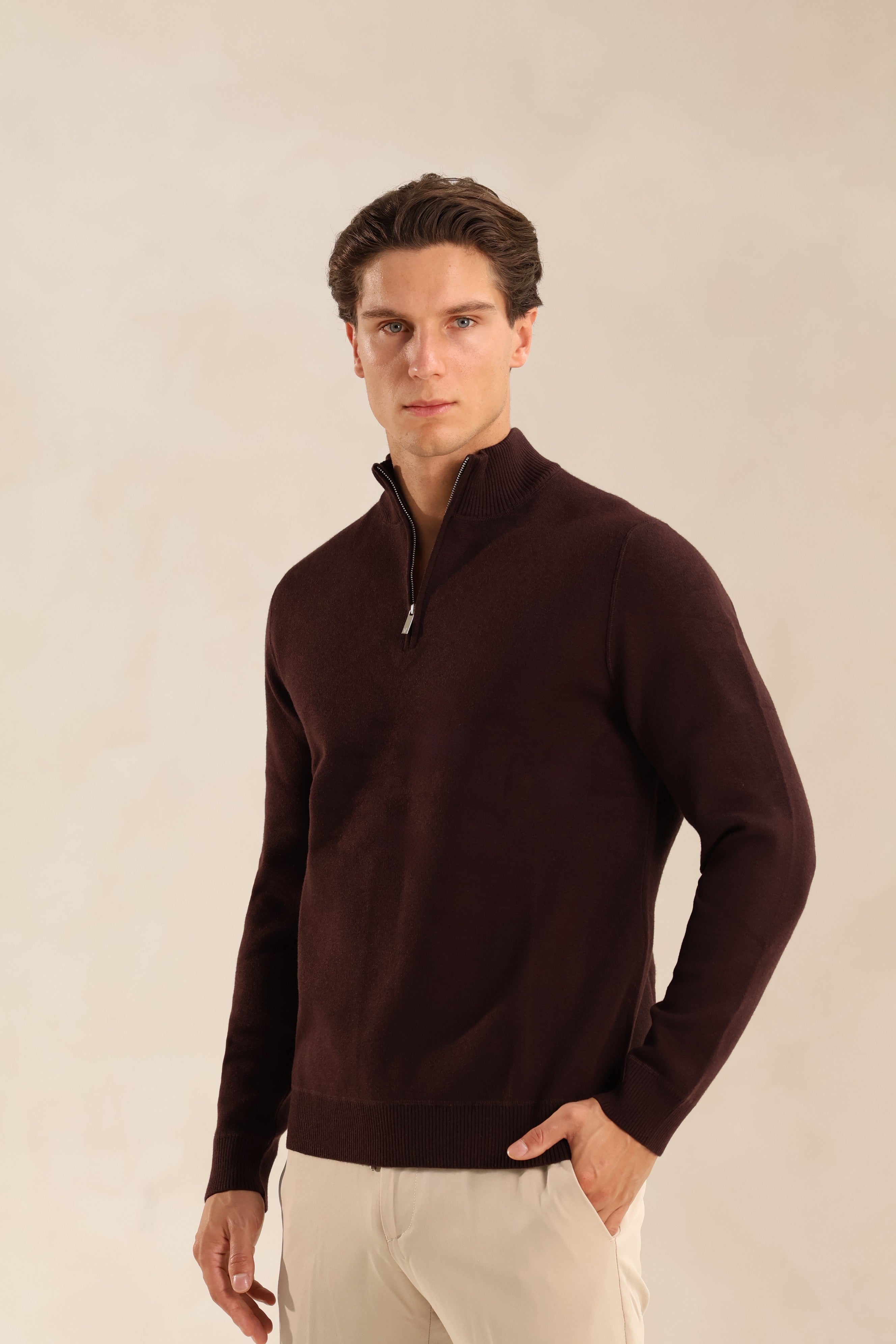 SOFT TOUCH KNIT HALF-ZIP