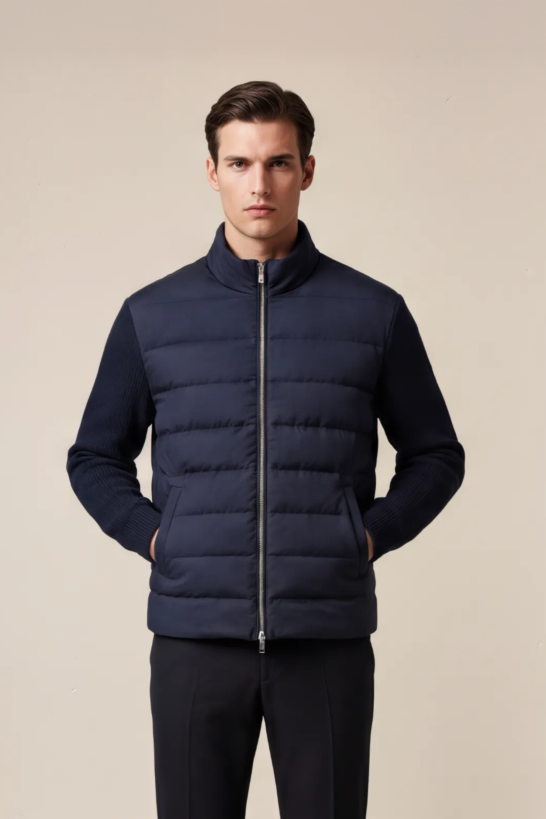Hybrid Puffer Jas