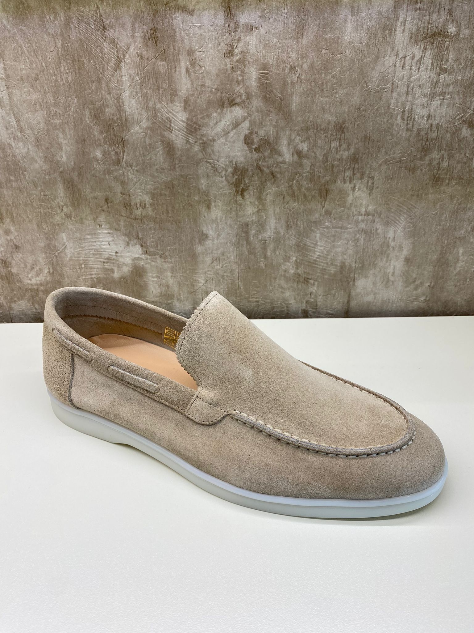 Slip-on Yacht loafers - Zandkleurig