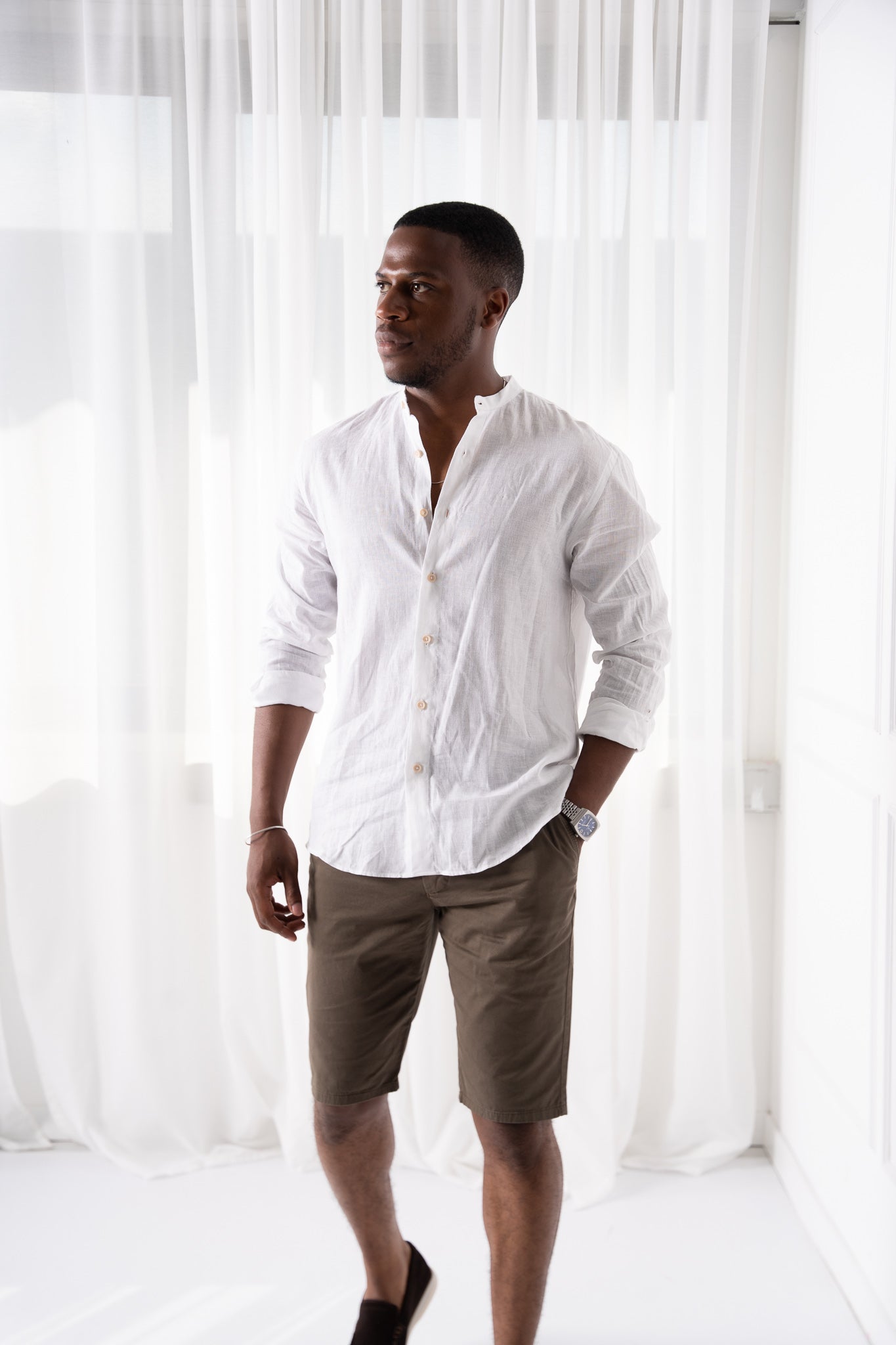 Button Up Beach Blouse