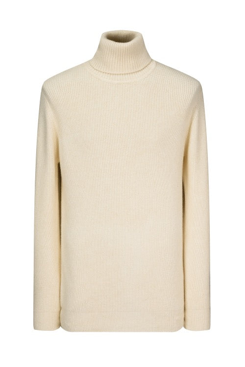 WOOL ribgebreide coltrui