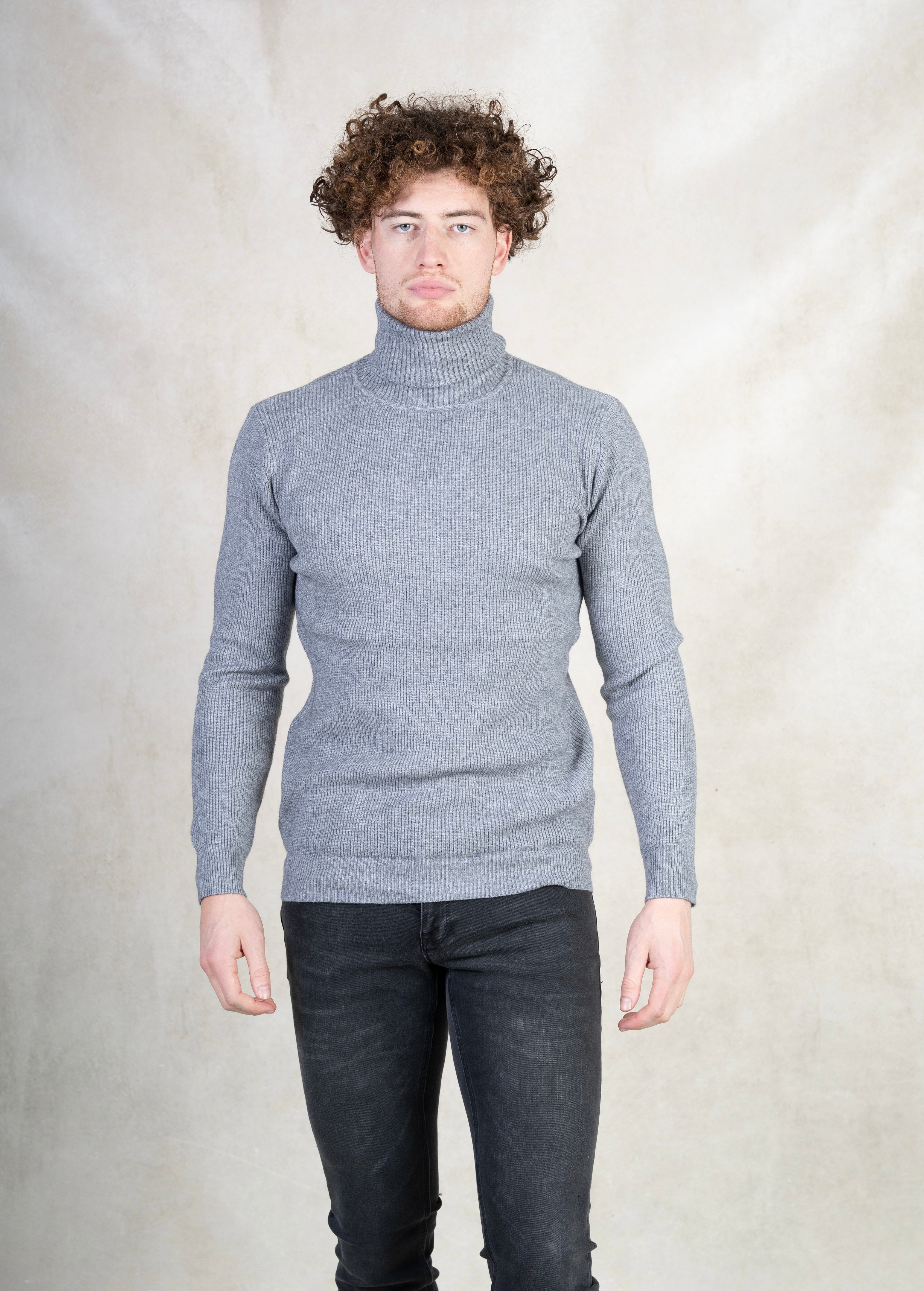 WOOL ribgebreide coltrui