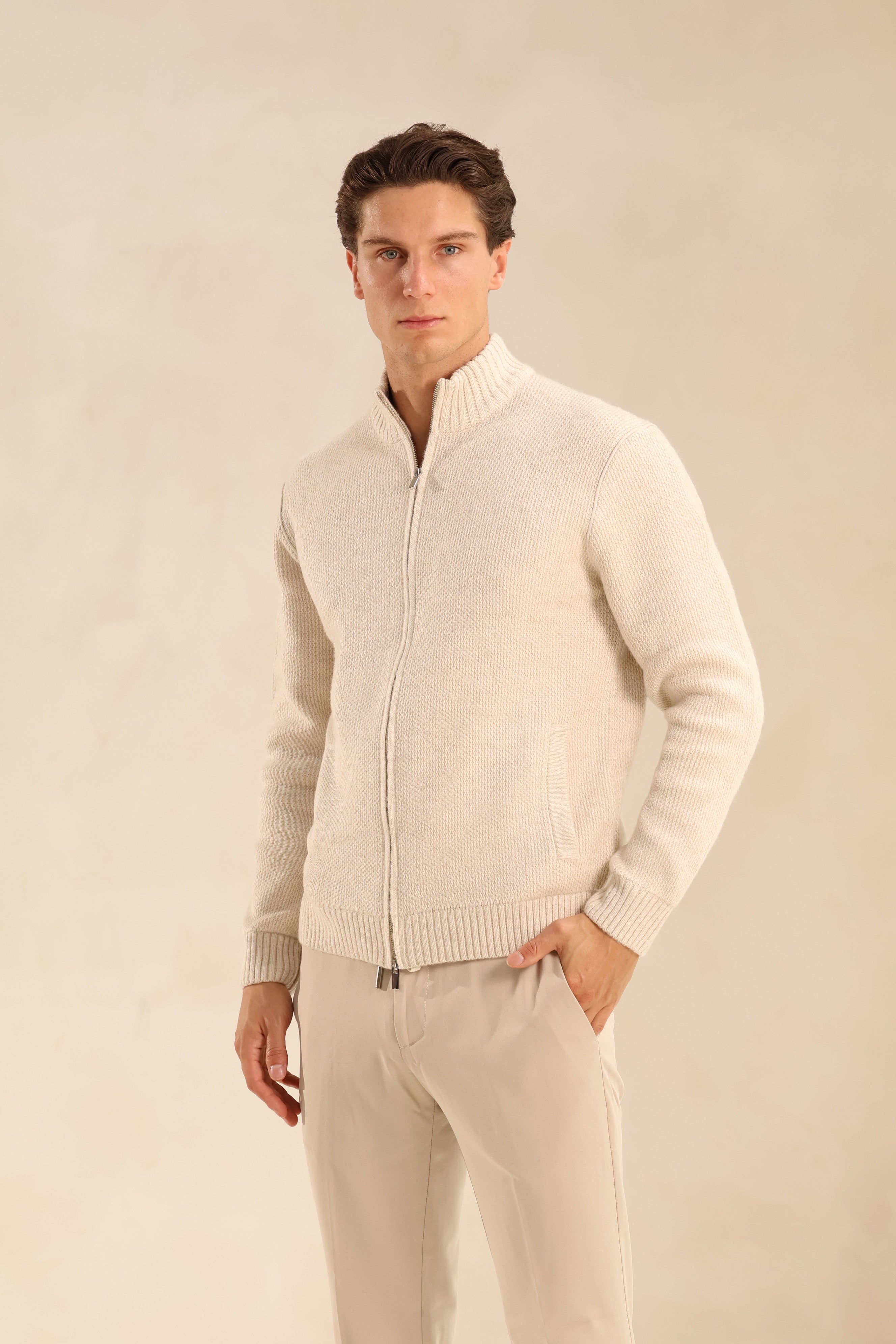 WOOL RIBBED VEST