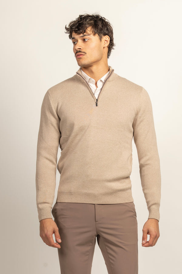 Fine Knit Vintage Half-Zip