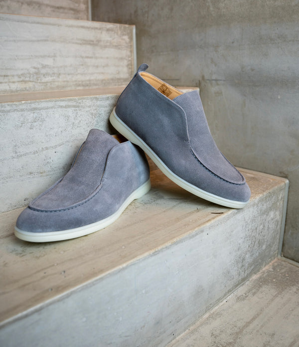 Slip-on Yacht loafers High - Grijs