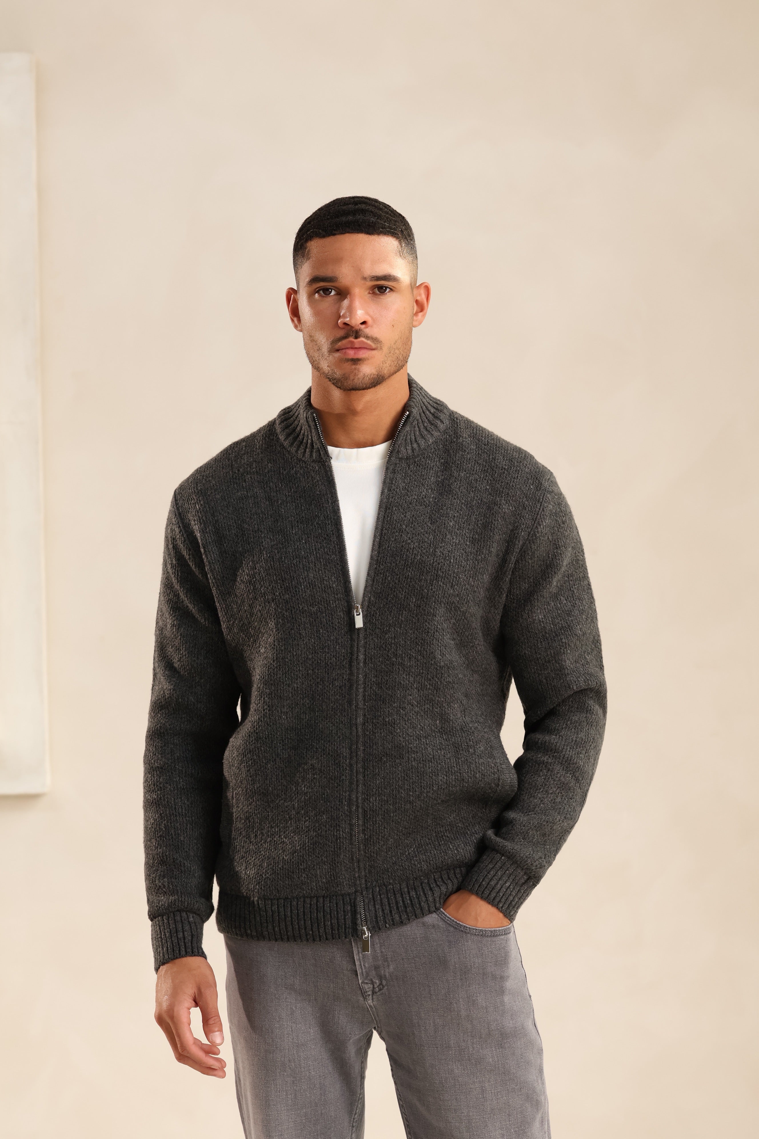 WOOL RIBBED VEST