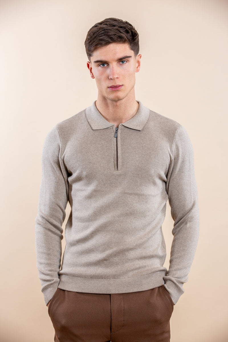 Fine Knit Longsleeve Polo