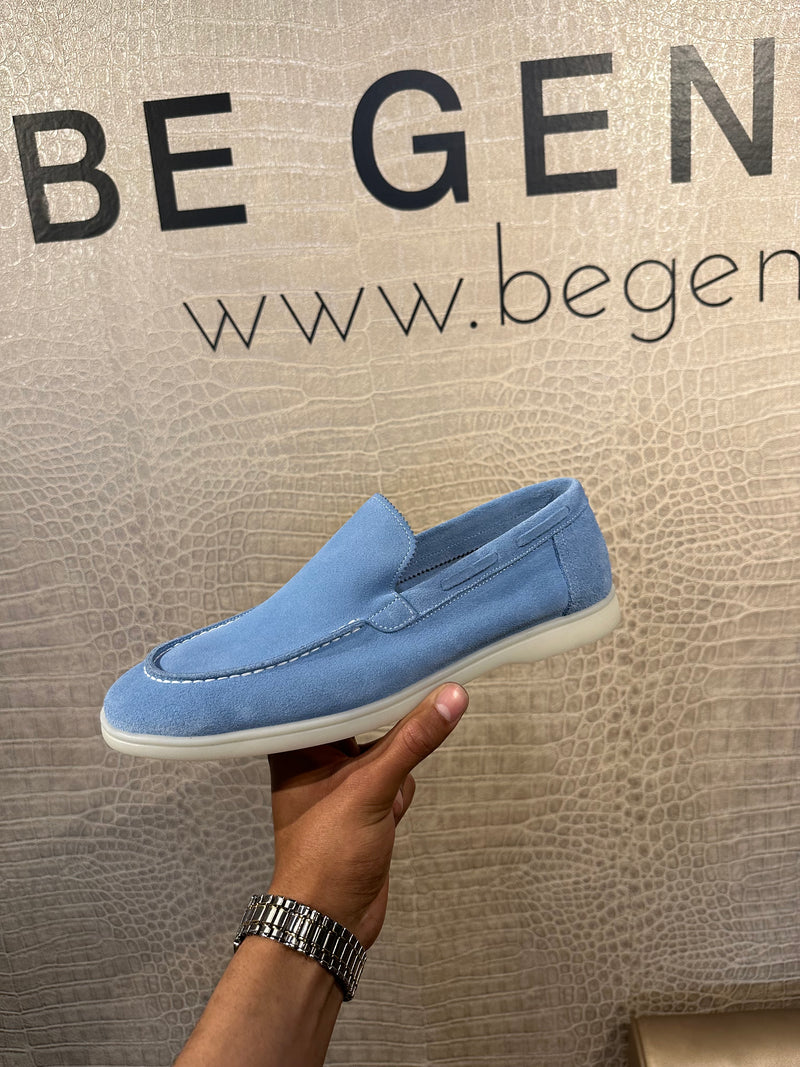 Slip-on Yacht loafers - Sky Lichtblauw