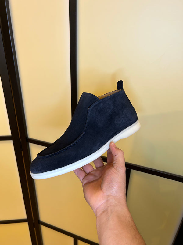 Slip-on Yacht loafers High - Navy